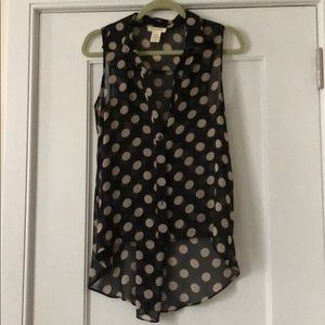 Sans Souci polka dot blouse in S.